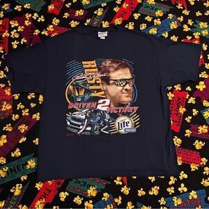 VTG Chase Authentics Rusty Wallace Driven 2 Victory Graphic Tee Shirt / Size XXL
